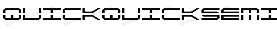 quickquicksemital字体转换