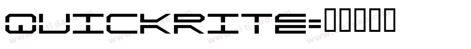 quickrite字体转换
