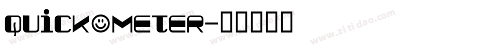 QUICKOMETER字体转换