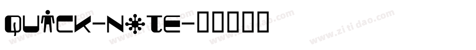 Quick-note字体转换