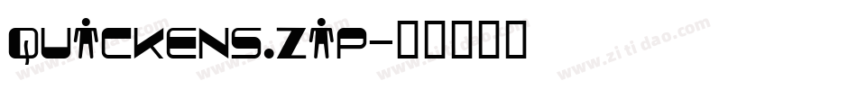 Quickens.zip字体转换