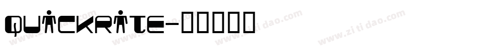 quickrite字体转换