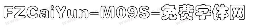 FZCaiYun-M09S字体转换