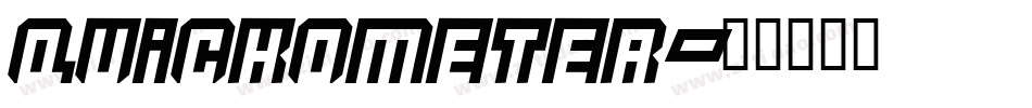 QUICKOMETER字体转换