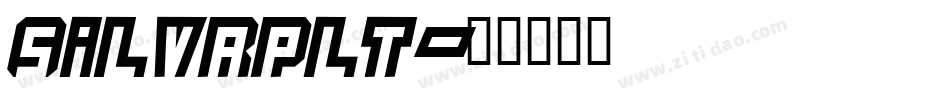 SILVRPLT字体转换