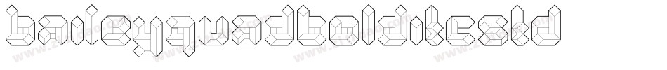 BaileyQuadBoldITCStd字体转换