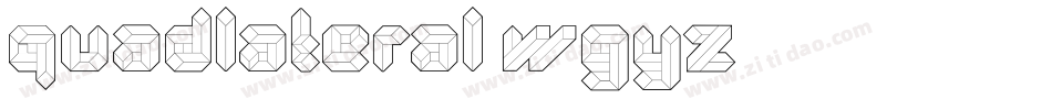 Quadlateral-wGyZ字体转换
