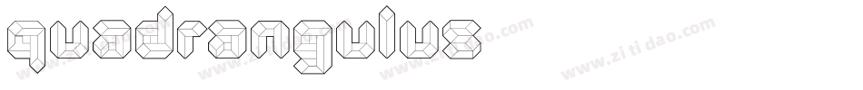 Quadrangulus字体转换