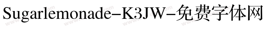 Sugarlemonade-K3JW字体转换