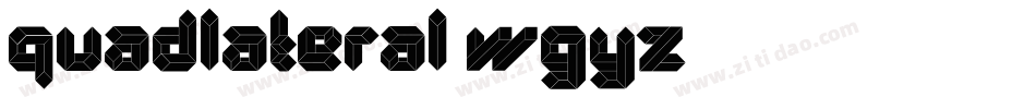 Quadlateral-wGyZ字体转换