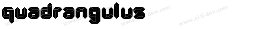 Quadrangulus字体转换