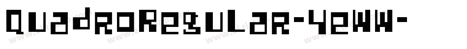 QuadroRegular-4eWW字体转换