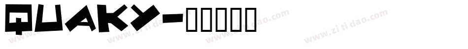 Quaky字体转换