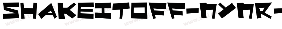 ShakeItOff-nynR字体转换