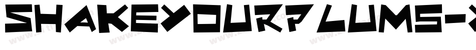 ShakeYourPlums-Yr0a字体转换