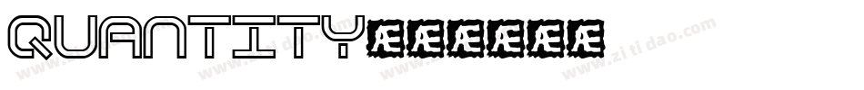 QUANTITY字体转换