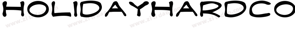 HolidayHardcoreBold-z0O4字体转换