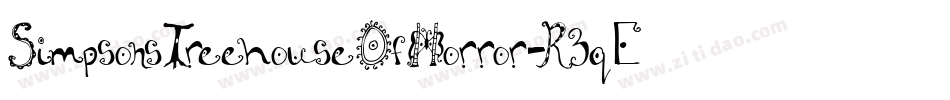 SimpsonsTreehouseOfHorror-R3qE字体转换 SimpsonsTreehouseOfHorror-R3qE字体转换