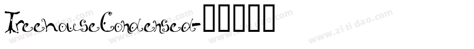 TreehouseCondensed字体转换