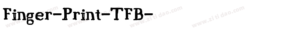 Finger-Print-TFB字体转换