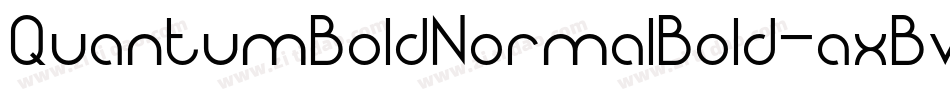 QuantumBoldNormalBold-axBvK字体转换