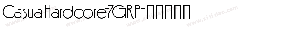 CasualHardcore-7GRP字体转换