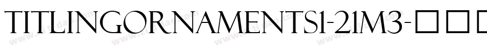 TitlingOrnaments1-21M3字体转换
