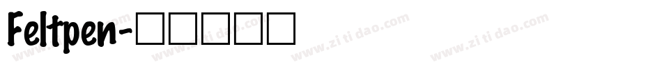 Feltpen字体转换