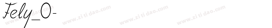 Fely_0字体转换