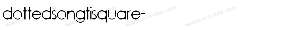 dottedsongtisquare字体转换