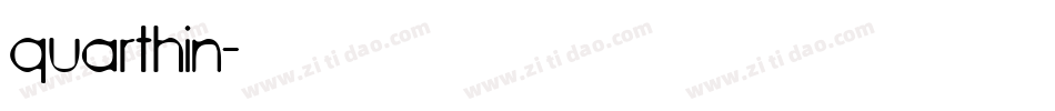 quarthin字体转换