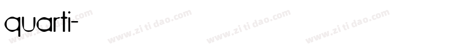 quarti字体转换