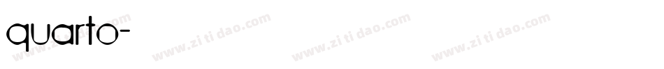 quarto字体转换