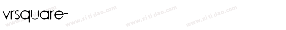 vrsquare字体转换
