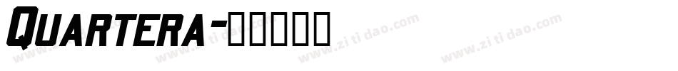 Quartera字体转换