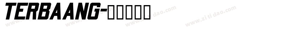 TERBAANG字体转换