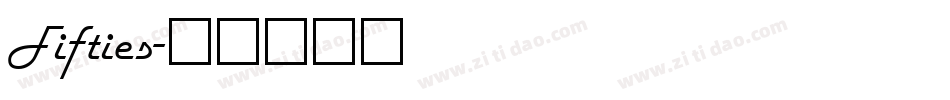 Fifties字体转换