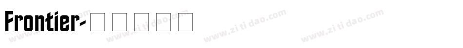 Frontier字体转换