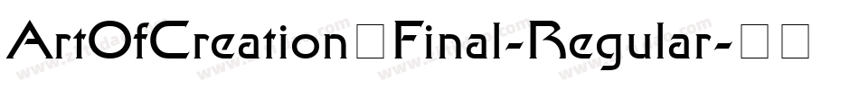 ArtOfCreation_Final-Regular字体转换
