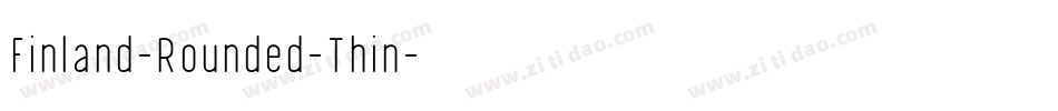Finland-Rounded-Thin字体转换