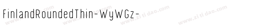 FinlandRoundedThin-WyWGz字体转换