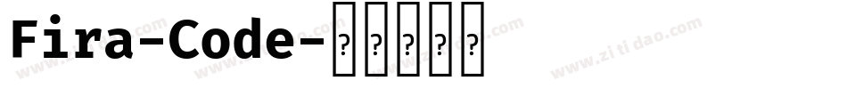 Fira-Code字体转换