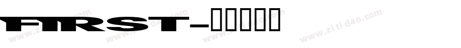 FIRST字体转换