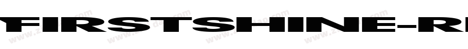 FirstShine-regular字体转换
