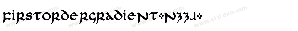 FirstOrderGradient-nzZJ字体转换