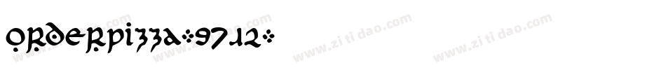OrderPizza-97J2字体转换