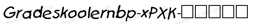 Gradeskoolernbp-xPXK字体转换