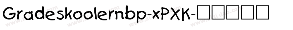 Gradeskoolernbp-xPXK字体转换