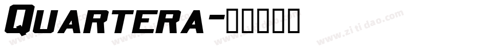 Quartera字体转换