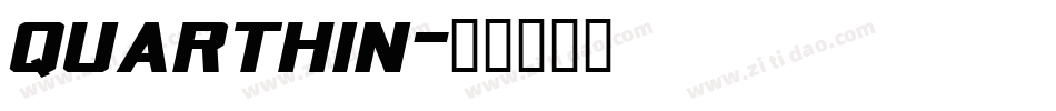 quarthin字体转换